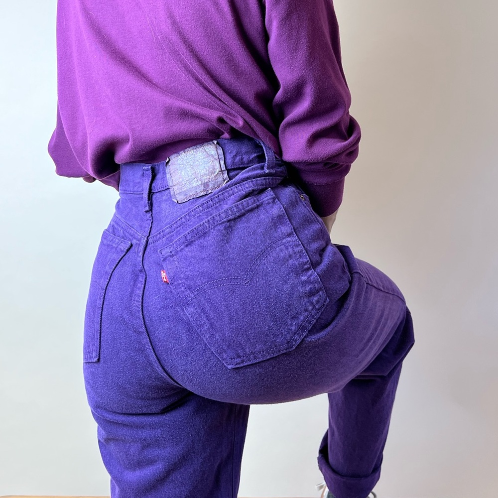 SOLD—Vintage Purple Levi’s 501s button fly (size 13M)